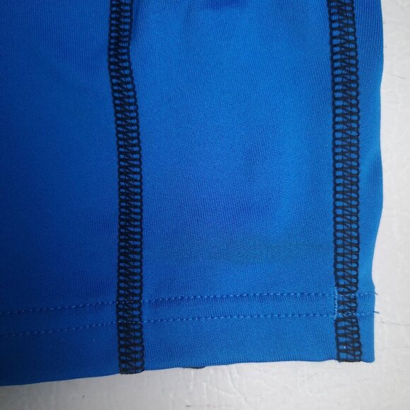 Under Armour Run Cold Gear Men's Size Large Royal Blue & Black Activewear Shirt - Picture 13 of 13